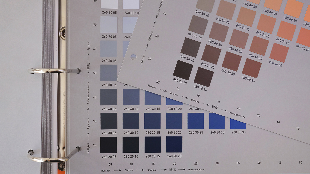 Färgkarta RAL D4 Design Atlas