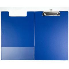 Skrivplatta A4 med omslag blå