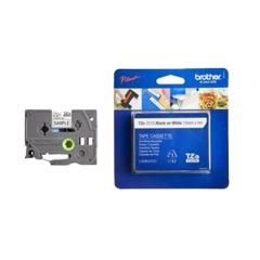 Brother Märkband TZe231S2 12 mm x 4 m svart/vit