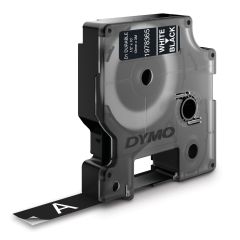 Dymo Märkband D1 Durable vit/svart 12 mm