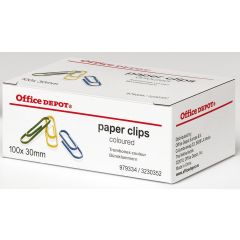 Gem sorterade färger 30mm 100/fp