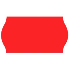 Trendy Prismärkningsetikett 26x16 mm G2 röd 6 rullar