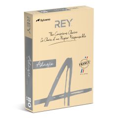 Rey Färgat kopieringspapper Adagio A4 80g 500/fp Sand