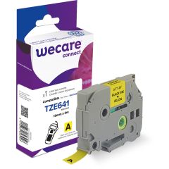 Wecare Märkband TZe svart/gul 18 mm 8 Meter