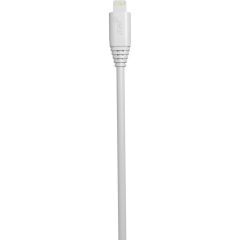 Gear Synkkabel Lightning USB-A 3 meter Vit MFI Rund kabel