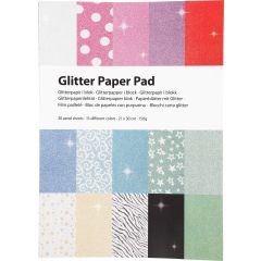 Creativ Company Papper glitter A4 150g 30/fp