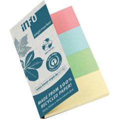 Info Märkflikar papper 20x50mm 4x40/fp