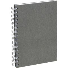 Bigso Anteckningsbok A5 olinjerat canvas grå