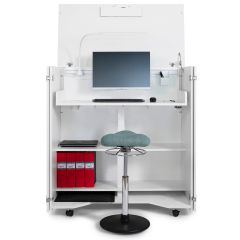 Cubic Arbetsplats komplett vit.