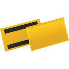 Durable Etiketthållare 150x67 gul 50/f