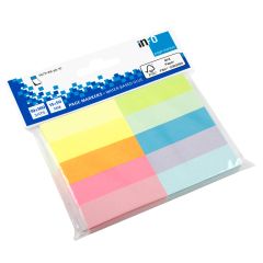 Info Märkflikar papper 15x50mm 100x10/fp