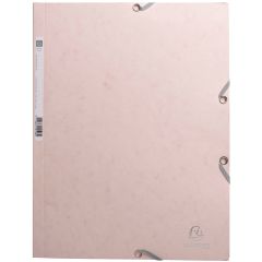 Exacompta Snoddmapp A4 3-klaff Nude