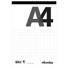 Niceday Perforerat block A4 100blad rutat