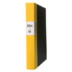 Träryggspärm A4 40 mm gul