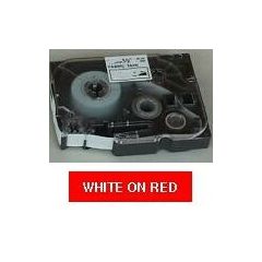 Brother Märkband TZe435 12 mm x 8 m vit/röd