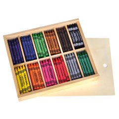 Playbox Vaxkrita trälåda 12färgerx12/fp