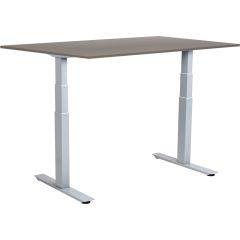 SUN-FLEX Skrivbord el Easydesk Adapt VI grå/aluminium 160x80 cm