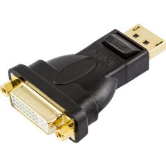 Deltaco DisplayPort - DVI-D singlelink Svart