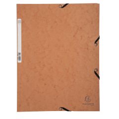 Exacompta Snoddmapp A4 3-klaff brun