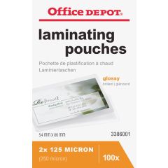 Lamineringsfickor 54x86 mm 125 mikron 100 st/fp - ytterligare vy