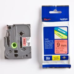 Brother Märkband TZe421 svart/röd 9 mm