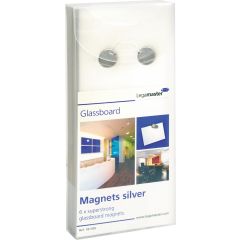 Legamaster Magnet glastavla 12mmsilver 6f
