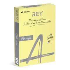 Rey Färgat kopieringspapper Adagio A4 80g 500/fp Canary