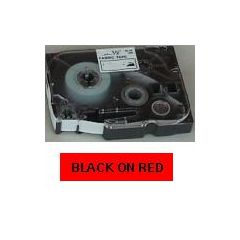 Brother Märkband TZe451 24 mm x 8 m svart/röd