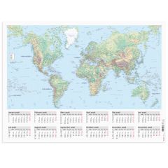 Burde Väggblad Världskarta 2026