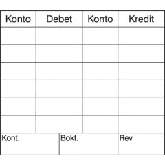 Trodat Stämpel kontering 60x53mm