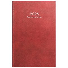 Burde Dagbokskalender 2026 röd