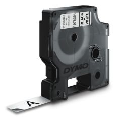 Dymo Märkband D1 Durable svart/vit 12 mm