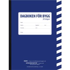 Burde Byggdagbok A4 30 dagars
