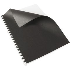 Apex Kartongomslag A4 svart läderstruktur 100 st/fp