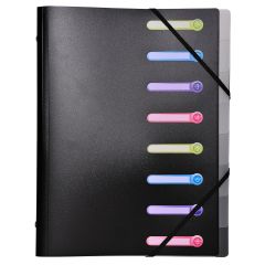 Exacompta Sorteringsmapp PP 8-flik svart