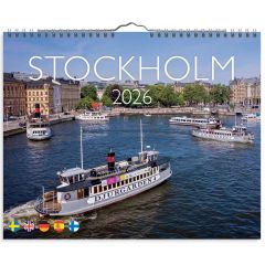 Burde Väggkalender 2026 Stockholm