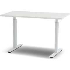 Lotus El-Skrivbord Madrid vit underrede /vit bordsskiva i laminat 1200 x 600 mm