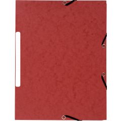 Exacompta Snoddmapp A4 3-klaff röd