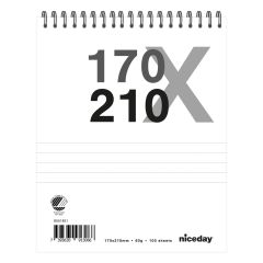 Niceday Stenogramblock 170x210mm 60g