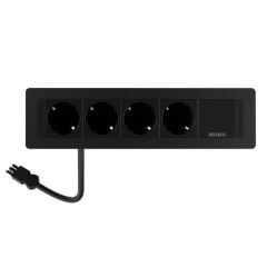 Deltaco Eluttag infällt 4 eluttag GST18