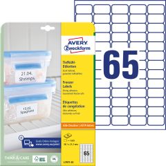 Avery Frysetiket 38,1x21,2 1625/fp