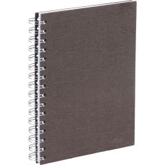 Bigso Anteckningsbok A5 linjerad canvas brun