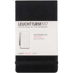 Leuchtturm Reporter notepad A6 linj svart