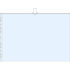 Plastficka A3L PP 0,11 präglad 10/fp