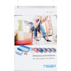DM AB Plastficka frihängande A3 transparent