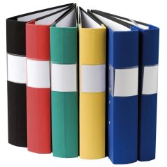 White Box Träryggspärm Standard A4 1/2 gul