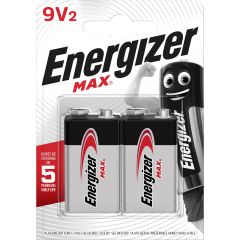 Energizer Batteri Alk 9V 6LR61 2p