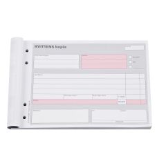 Burde Kvittensblock A5L 2x50blad