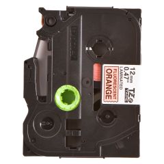 Brother Märkband TZeB31 12 mm svart/orange neon