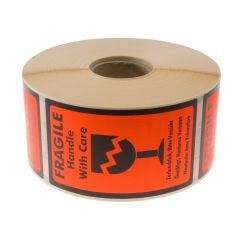 BNTOFFICE Etikett Fragile Handle With Care 1000 etiketter/rulle